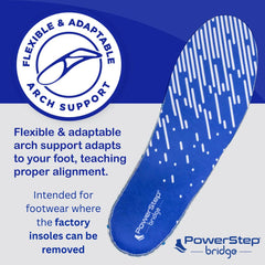 PowerStep Bridge underside channels support even weight distribution and airflow.