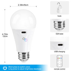 Powfloven dimmable bulb with three colors for ambience control and comfort.