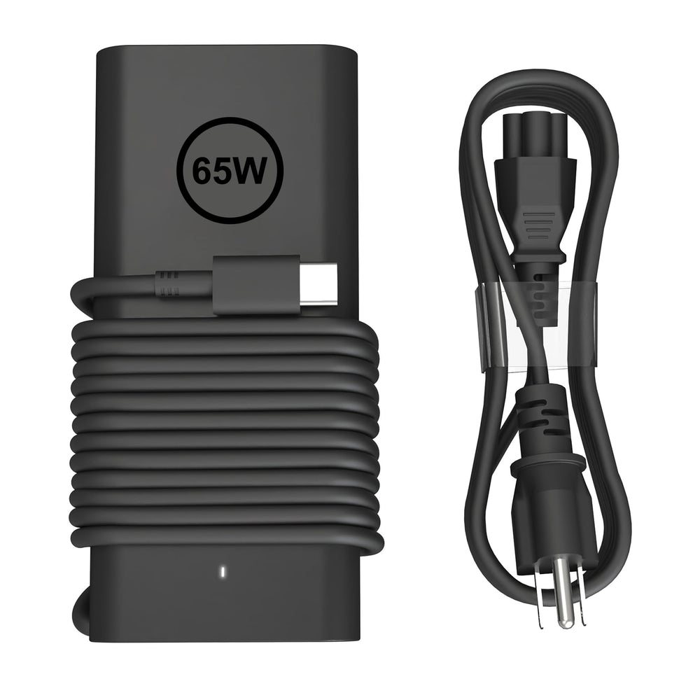 POWJDWZ 65W USB-C laptop charger in compact design for travel