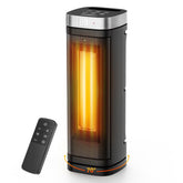 POWSAF 17-inch space heater front view delivers fast warmth for larger rooms