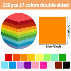 Praisebank Origami Paper set showing 17 double-sided colors for versatile folding