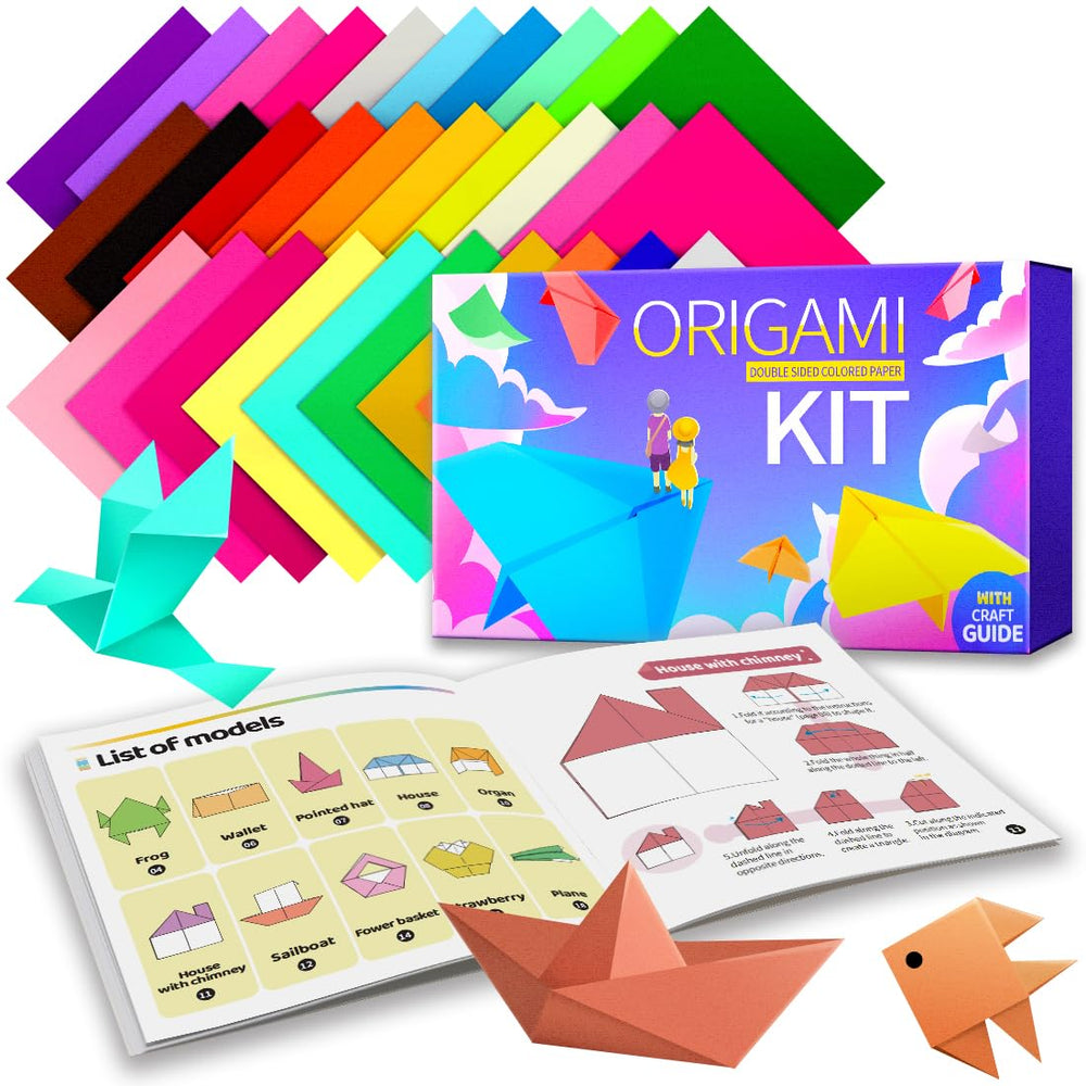 Praisebank Origami Paper with 6x6 inch sheets for easy folding and vibrant colors