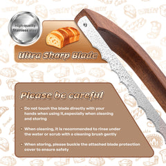Pranski bread knife serrated blade delivers precise cuts