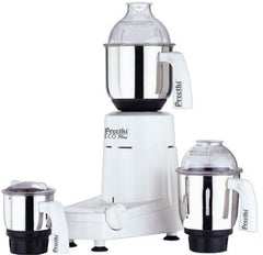 Preethi Eco Plus mixer with non-slip feet to minimize vibration.