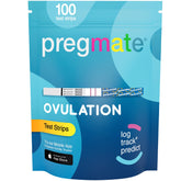Pregmate 100 ovulation test strips packaging for convenient storage and quick use