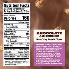 Premier Protein Almondmilk Shake Vanilla bottle emphasizing smooth texture and on-the-go nutrition.