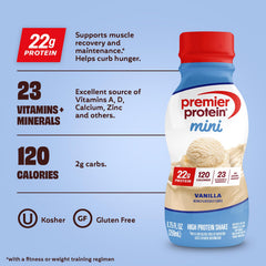 Premier Protein Minis Vanilla on-the-go snack in a bag.