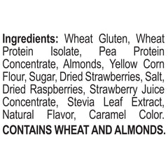 Premier Protein Mixed Berry Almond Cereal close-up of crunchy flakes
