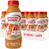 Premier Protein Shake Caramel bottle, protein-rich drink for quick nourishment