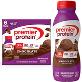 Premier Protein Chocolate shake bottle with creamy chocolate flavor for a quick protein boost.