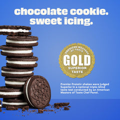 12-pack display of Premier Protein Shake Cookies & Cream
