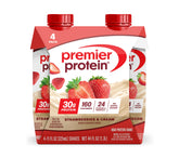 Premier Protein Strawberries & Cream bottle for on-the-go protein fueling.