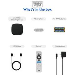 Premium Choice Co Onn 4K Plus TV setup shows Wi-Fi 6 connectivity for smooth streaming.