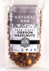 Premium Growers raw hazelnuts on natural surface for healthy snacking