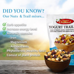 Premium Orchard Yogurt Trail Mix with cranberries and raisins for on-the-go energy