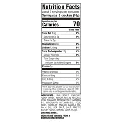 Premium Original Saltine Crackers close-up shows light, crispy texture for soups.