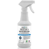 Premo Guard natural mite spray bottle front view for easy application.
