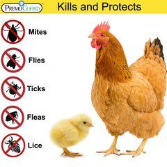 Premo Guard Poultry Spray on nest boxes to deter pests