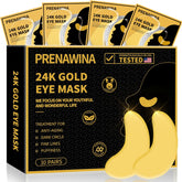 Prenawina 24K gold under eye patches close-up for a refreshing look