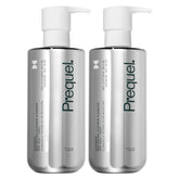 Prequel Skin Gleanser dual bottle front view for daily cleansing.