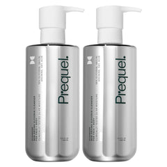 Prequel Skin Gleanser dual bottle front view for daily cleansing.