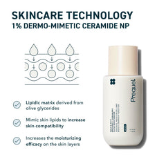 Prequel Skin Half and Half packaging box emphasizes clean, fragrance-free skincare