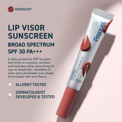 Prequel Skin Lip Visor Rose Dust packaging highlights two-pack convenience.