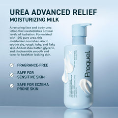 Prequel Skin Urea 10% lotion pump for easy, mess-free application