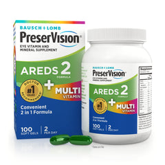 PreserVision AREDS 2 + Multivitamin bottle for daily eye health support