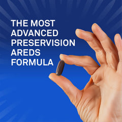NEI-endorsed PreserVision AREDS3 nutrients on packaging suggesting macular health support.