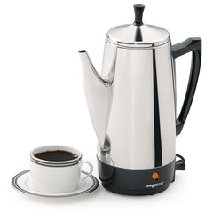 Presto 02811 percolator lid-view highlighting rapid brewing and aroma