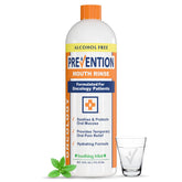 Prevention Oncology Mouthwash bottle ready for gentle oral care