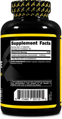 Primaforce Creatine Monohydrate Capsules label shows gluten-free and non-GMO quality.