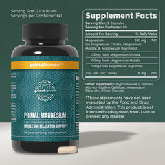 Close-up of Primal Harvest capsules for easy daily dosing.