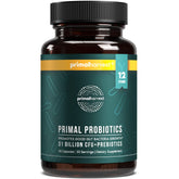 Primal Harvest Probiotics daily bottle ready for your gut health routine.