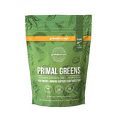 Primal Harvest Super Greens bottle for daily energy and balanced nutrition.