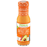 Primal Kitchen No Dairy Buffalo Sauce bottle highlighting dairy-free, bold buffalo flavor for meals.