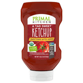 Primal Kitchen Tad Sweet Ketchup bottle for dipping fries with honey-balanced sweetness