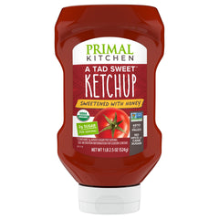 Primal Kitchen Tad Sweet Ketchup bottle for dipping fries with honey-balanced sweetness