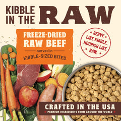 Freeze dried beef close-up preserves nutrients with a palatable crunchy texture.