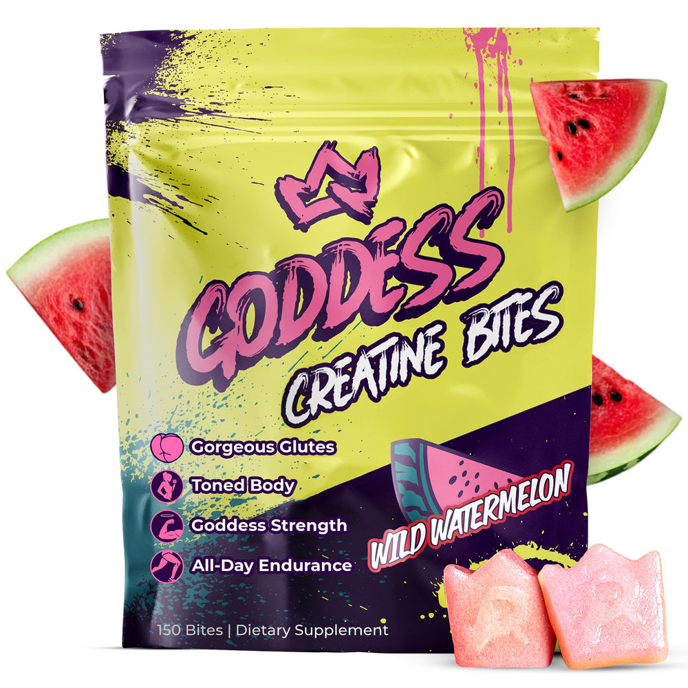 Primal Queen Goddess Creatine Gummies bottle with high-purity formula for workouts