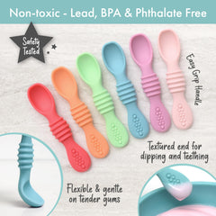 PrimaStella soft spoon head teething texture supports gentle gum comfort.