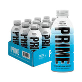 Prime Hydration Berry Freeze bottle for on-the-go hydration with low sugar.