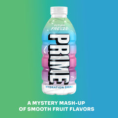 PRIME Hydration Berry Freeze bottle highlighting antioxidants and flavor