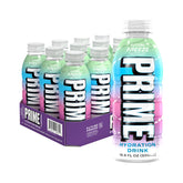 Prime Hydration Future Freeze bottle closeup for refreshing on the go hydration