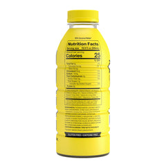 Prime Hydration Lemonade glass with ice showing cool, refreshing flavor.