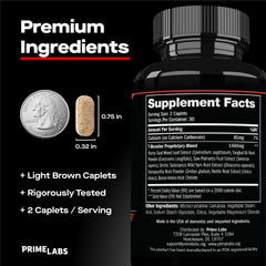 Prime Labs Prime Test caplet closeup highlights individual capsules for consistent daily intake.