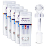 Prime Screen 5-panel saliva test kit overview for quick on-site screening.