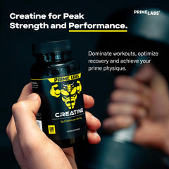 Prime Labs 5 g serving dispensed shows a clean, powder-free training option.