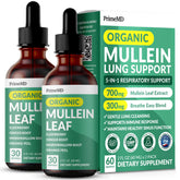 PrimeMD Mullein Drops bottle for daily lung support.